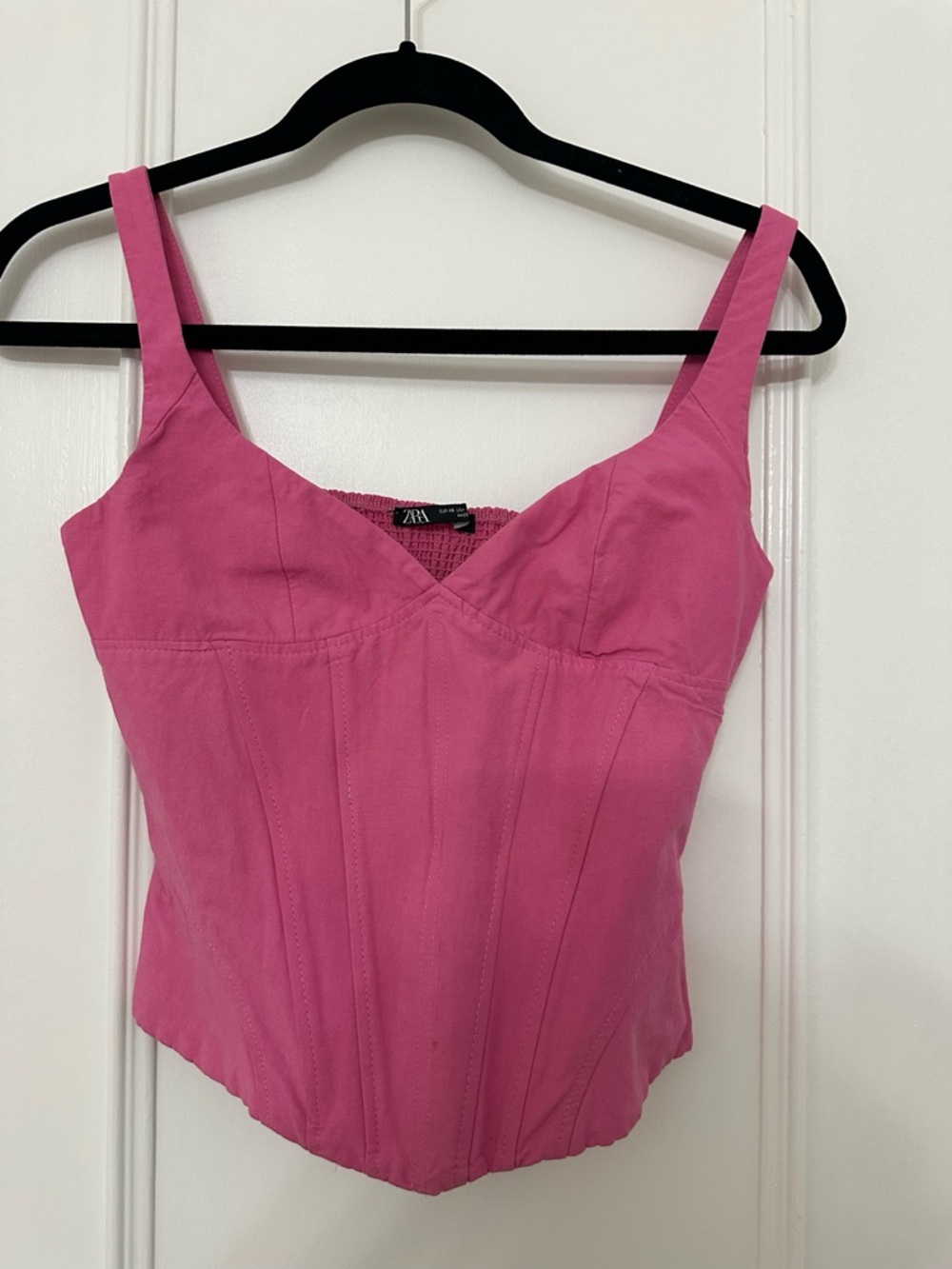 Zara Fuchsia Corset-Style Camisole